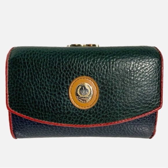 ALFRED SUNG Handbags - Vintage Alfred Sung Tri-Color Leather Wallet Flap with Snap Closure Change Purse